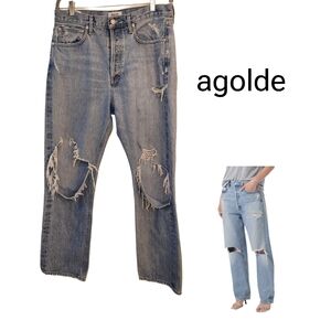 Agolde Blue 90s Jeans Loose Fit Size 29